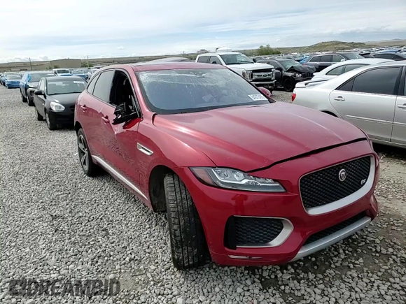 2019 Jaguar F-Pace S with VIN SADCM2FV9KA392963, listed as a Copart auction lot 54572485 with 96,315 mi miles and Salvage title. Bid and sale history available at DreamBid. Image 14.
