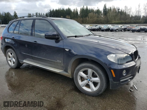 2007 BMW X5 3.0si with VIN 5UXFE43547L016641, listed as a Copart auction lot 49328355 with 0 mi miles and Salvage Title. Bid and sale history available at carsss.com. Image 4.