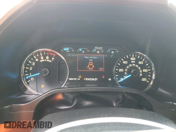2015 Ford F-150 XLT with VIN 1FTEW1EGXFFB82862, listed as a Copart auction lot 60223525 with 162,418 mi miles and Salvage title. Bid and sale history available at DreamBid. Image 9.