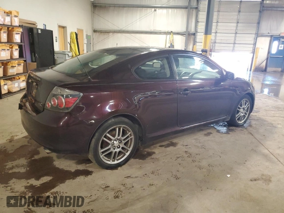 2008 Scion tC Spec with VIN JTKDE167580265188, listed as a Copart auction lot 65693115 with 156,502 mi miles and Salvage title. Bid and sale history available at DreamBid. Image 3.