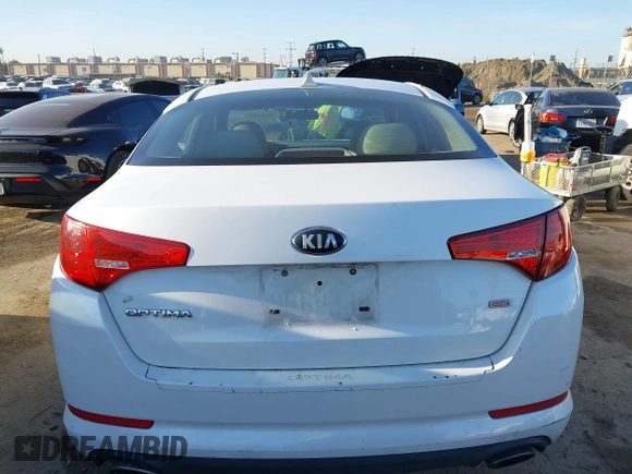 2013 Kia Optima LX with VIN KNAGM4A72D5362553, listed as a IAAI auction lot 42004593 with 127,918 mi miles. Bid and sale history available at carsss.com. Image 16.