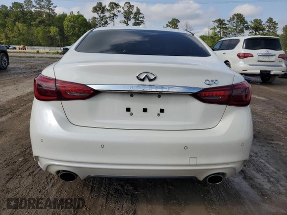 2021 Infiniti Q50 Luxe z VIN JN1EV7BP9MM700840, wystawiony jako Copart lot #51278255 z przebiegiem 38 056 mil mil oraz Szkoda całkowita • Salvage title. Historia ofert i sprzedaży dostępna na DreamBid. Obrazek 6.