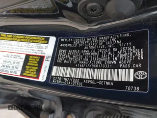 2012 Toyota Camry L with VIN 4T4BF1FK9CR170331, listed as a IAAI auction lot 42063148 with 198,477 mi miles. Bid and sale history available at carsss.com. Image 9.