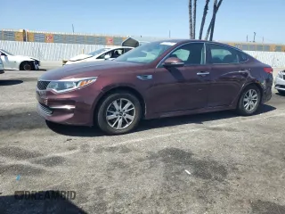 2018 Kia Optima S with VIN 5XXGT4L34JG218736, listed as a Copart auction lot 61261085 with 71,982 mi miles and Salvage title. Bid and sale history available at DreamBid. Image 1.