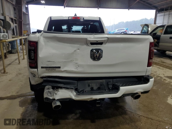 2019 Ram 1500 Big Horn z VIN 1C6RREFT5KN684441, wystawiony jako Copart lot #56464695 z przebiegiem 94 403 mil mil oraz Szkoda całkowita • Salvage title. Historia ofert i sprzedaży dostępna na DreamBid. Obrazek 6.