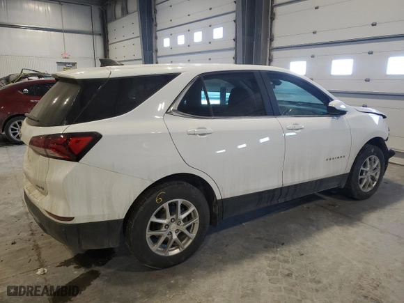 2023 Chevrolet Equinox LT with VIN 3GNAXUEG2PL102630, listed as a Copart auction lot 45298255 with 61,314 mi miles and Salvage Title. Bid and sale history available at carsss.com. Image 3.