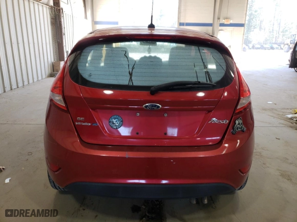 2012 Ford Fiesta SE with VIN 3FADP4EJ9CM164957, listed as a Copart auction lot 45578425 with 0 mi miles and Salvage Title. Bid and sale history available at carsss.com. Image 6.