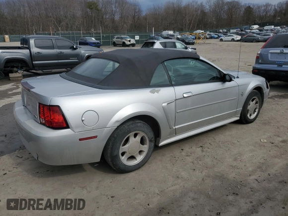2001 Ford Mustang Deluxe with VIN 1FAFP44491F150140, listed as a Copart auction lot 48505185 with 259,819 mi miles and Salvage Title. Bid and sale history available at carsss.com. Image 3.