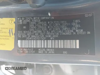 2007 Toyota Highlander z VIN JTEHP21A370217629, wystawiony jako IAAI lot #42389915 z przebiegiem 271 527 mil mil oraz . Historia ofert i sprzedaży dostępna na DreamBid. Obrazek 9.
