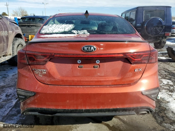 2019 Kia Forte EX with VIN 3KPF54AD0KE087333, listed as a Copart auction lot 45227205 with 59,113 mi miles and Salvage Title. Bid and sale history available at carsss.com. Image 6.