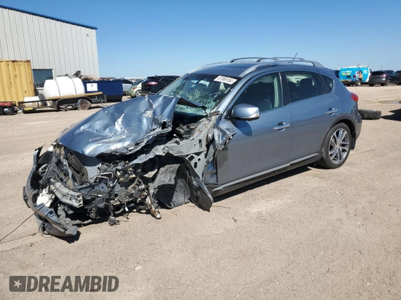2017 Infiniti QX50 with VIN JN1BJ0RP5HM388615, listed as a Copart auction lot 67969164 with 49,611 mi miles and Salvage Title. Bid and sale history available at carsss.com. Image 1.