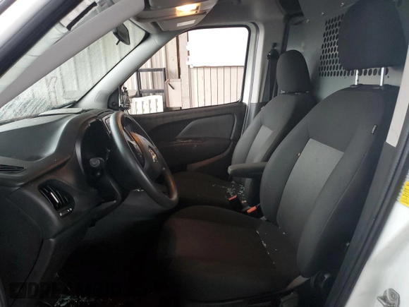2022 Ram ProMaster City Cargo Tradesman with VIN ZFBHRFAB8N6Y12889, listed as a Copart auction lot 43399235 with Not Provided miles and Salvage Title. Bid and sale history available at DreamBid. Image 7.