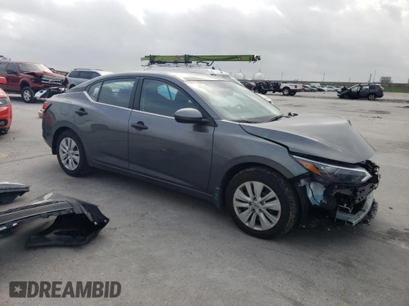 2025 Nissan Sentra S with VIN 3N1AB8BV5SY251324, listed as a Copart auction lot 51345315 with 4,642 mi miles and Salvage Title. Bid and sale history available at DreamBid. Image 4.