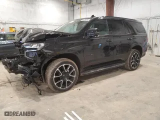2024 Chevrolet Tahoe RST with VIN 1GNSKRKD1RR177101, listed as a Copart auction lot 81408334 with 18,521 mi miles and Salvage Title. Bid and sale history available at carsss.com. Image 1.