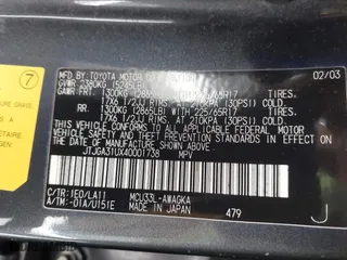 2004 Lexus RX 330 with VIN JTJGA31UX40001738, listed as a IAAI auction lot 41762207 with 202,440 mi miles. Bid and sale history available at carsss.com. Image 9.