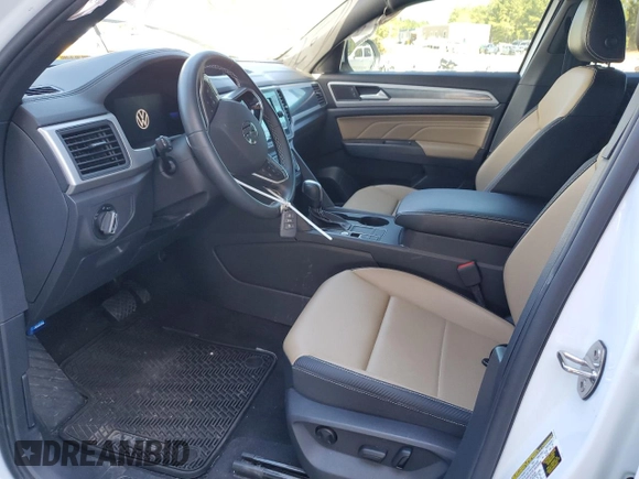 2023 Volkswagen Atlas SE with VIN 1V2DC2CA2PC213368, listed as a Copart auction lot 75550304 with 12,344 mi miles and Salvage title. Bid and sale history available at DreamBid. Image 7.