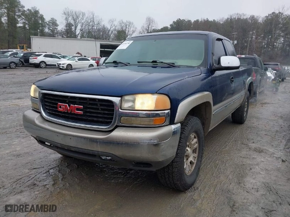 2000 GMC New Sierra 1500 SLE with VIN 1GTEK19T7YZ300550, listed as a IAAI auction lot 41539278 with 312,839 mi miles. Bid and sale history available at carsss.com. Image 2.