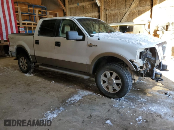2005 Ford F-150 XLT with VIN 1FTPW14545KE70536, listed as a Copart auction lot 45959845 with 185,522 mi miles and Clean Title. Bid and sale history available at carsss.com. Image 4.