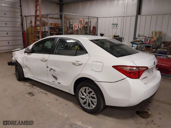 2019 Toyota Corolla L with VIN 2T1BURHE0KC206610, listed as a IAAI auction lot 40196294 with 117,409 mi miles. Bid and sale history available at carsss.com. Image 3.