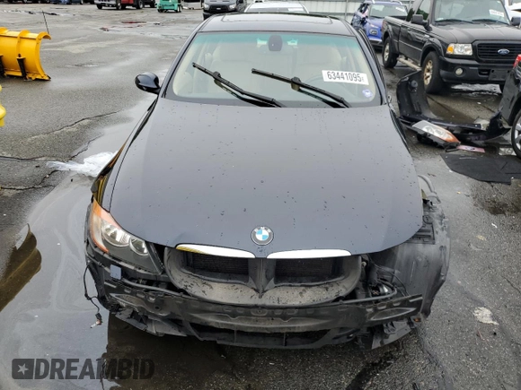 2008 BMW 3 Series 328xi with VIN WBAVC73508KP38505, listed as a Copart auction lot 63441095 with 101,315 mi miles and Salvage title. Bid and sale history available at DreamBid. Image 5.
