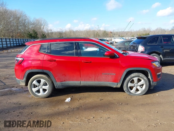 2018 Jeep Compass Latitude z VIN 3C4NJDBB3JT249146, wystawiony jako IAAI lot #41208876 z przebiegiem 78 192 mil mil oraz . Historia ofert i sprzedaży dostępna na DreamBid. Obrazek 13.