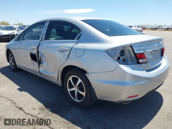 2015 Honda Civic Sedan SE with VIN 19XFB2F76FE113634, listed as a IAAI auction lot 42046903 with 171,071 mi miles. Bid and sale history available at carsss.com. Image 3.
