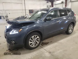 2014 Nissan Rogue SL with VIN 5N1AT2MV4EC788974, listed as a Copart auction lot 52177345 with 172,927 mi miles and Salvage Title. Bid and sale history available at carsss.com. Image 1.