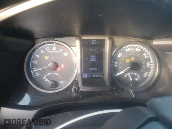 2017 Toyota Tacoma SR5 with VIN 3TMCZ5AN3HM115324, listed as a Copart auction lot 42344645 with 129,697 mi miles and Salvage Title. Bid and sale history available at carsss.com. Image 9.