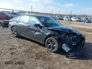2021 Hyundai Elantra SEL with VIN 5NPLS4AG1MH008417, listed as a IAAI auction lot 40859215 with 76,674 mi miles. Bid and sale history available at carsss.com. Image 1.