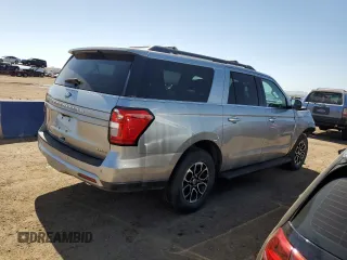2024 Ford Expedition Max XLT with VIN 1FMJK1J81REA33335, listed as a Copart auction lot 52354535 with 17,743 mi miles and Salvage Title. Bid and sale history available at DreamBid. Image 3.