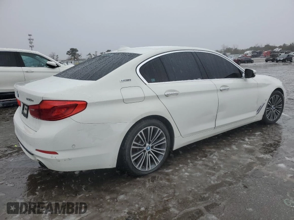2018 BMW 5 Series 530e xDrive with VIN WBAJB1C52JG623976, listed as a Copart auction lot 44216935 with 110,246 mi miles and Clean Title. Bid and sale history available at carsss.com. Image 3.