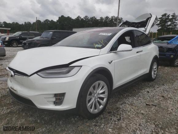 2020 Tesla Model X Long Range with VIN 5YJXCDE27LF248453, listed as a Copart auction lot 52171292 with 32009 miles. Bid and sale history available at carsss.com. Image 2.