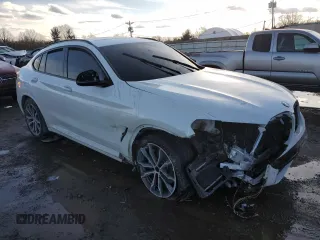 2021 BMW X4 M40i with VIN 5UX2V5C02M9E10918, listed as a Copart auction lot 42954645 with Not provided miles and Salvage title. Bid and sale history available at DreamBid. Image 4.