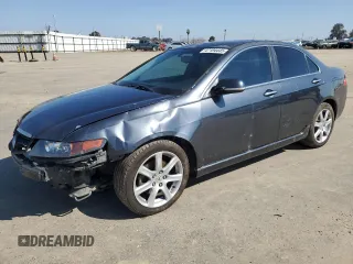 2005 Acura TSX with VIN JH4CL96915C034287, listed as a Copart auction lot 47104445 with 268,870 mi miles and Salvage Title. Bid and sale history available at carsss.com. Image 1.