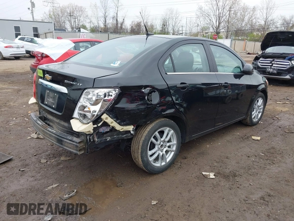 2012 Chevrolet Sonic LT with VIN 1G1JC5SH0C4129096, listed as a IAAI auction lot 42023621 with 45,517 mi miles and . Bid and sale history available at DreamBid. Image 4.