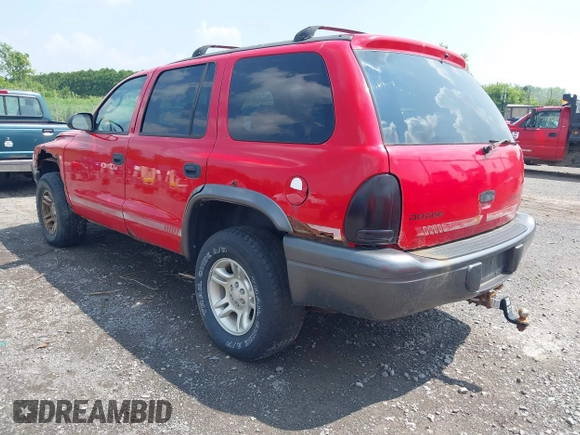 2002 Dodge Durango Sport with VIN 1B4HS38N62F154062, listed as a IAAI auction lot 42716302 with 151,616 mi miles and . Bid and sale history available at DreamBid. Image 3.