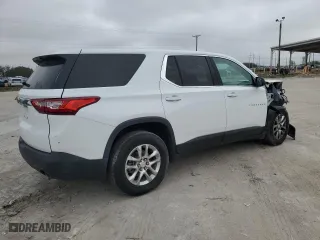 2018 Chevrolet Traverse LS with VIN 1GNERFKW4JJ107636, listed as a Copart auction lot 45601985 with 84,302 mi miles and Non Repairable. Bid and sale history available at carsss.com. Image 3.