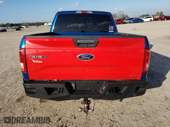 2017 Ford F-150 XL with VIN 1FTEW1EF8HFC12029, listed as a Copart auction lot 86853774 with 143,608 mi miles and Salvage Title. Bid and sale history available at carsss.com. Image 6.