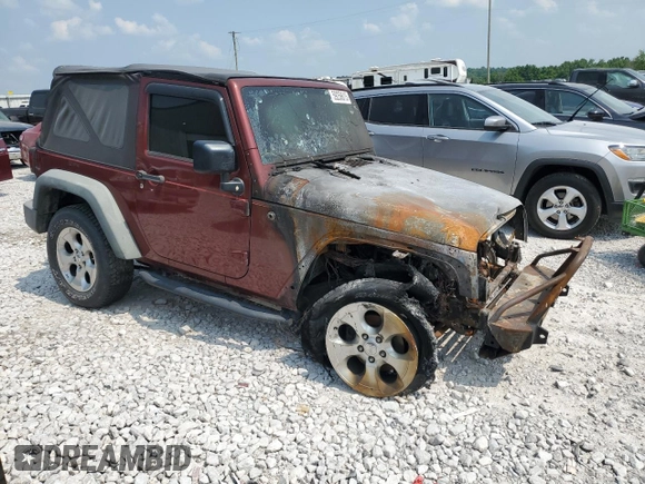 2008 Jeep Wrangler X with VIN 1J4FA24118L538510, listed as a Copart auction lot 59258615 with Not provided miles and Salvage title. Bid and sale history available at DreamBid. Image 4.