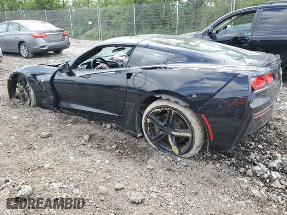2016 Chevrolet Corvette 1LT with VIN 1G1YB2D7XG5123083, listed as a Copart auction lot 54141875 with 37,779 mi miles and Salvage Title. Bid and sale history available at carsss.com. Image 2.