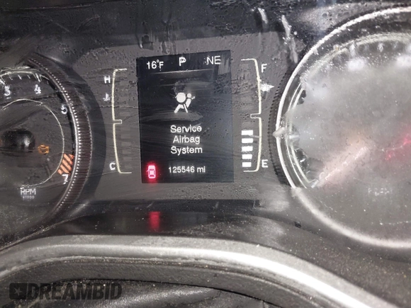 2014 Jeep Cherokee Sport with VIN 1C4PJMABXEW125420, listed as a IAAI auction lot 41573107 with 125,546 mi miles. Bid and sale history available at carsss.com. Image 7.
