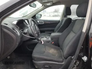 2017 Nissan Pathfinder SV with VIN 5N1DR2MM3HC614854, listed as a Copart auction lot 44518815 with 132,454 mi miles and Salvage title. Bid and sale history available at DreamBid. Image 7.