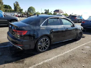 2018 Audi S4 Prestige with VIN WAUC4AF44JA001551, listed as a Copart auction lot 65421564 with 0 mi miles and Salvage Title. Bid and sale history available at carsss.com. Image 3.