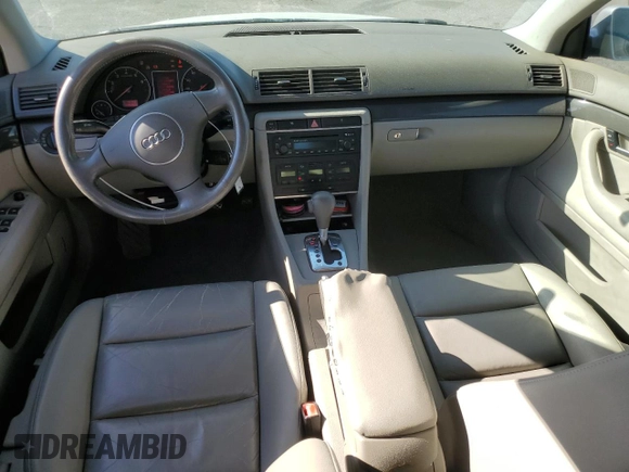 2005 Audi A4 1.8T z VIN WAUJC68E85A119007, wystawiony jako Copart lot #55293565 z przebiegiem 155 085 mil mil oraz Czysty tytuł • Clean title. Historia ofert i sprzedaży dostępna na DreamBid. Obrazek 8.