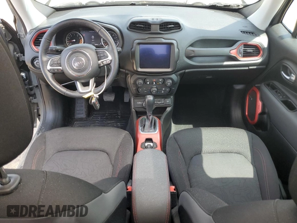 2021 Jeep Renegade Trailhawk with VIN ZACNJDC14MPN35358, listed as a Copart auction lot 54552595 with 10,702 mi miles and Salvage title. Bid and sale history available at DreamBid. Image 8.