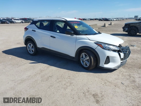 2022 Nissan Kicks S with VIN 3N1CP5BV4NL489062, listed as a IAAI auction lot 41702910 with Not Provided miles and . Bid and sale history available at carsss.com. Image 1.