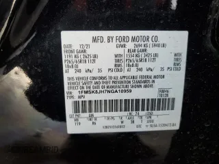 2022 Ford Explorer Timberline with VIN 1FMSK8JH7NGA10959, listed as a Copart auction lot 86894084 with 46,038 mi miles and Salvage Title. Bid and sale history available at carsss.com. Image 14.