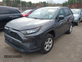 2021 Toyota RAV4 Hybrid LE with VIN 4T3LWRFV3MU041338, listed as a IAAI auction lot 42106979 with 48,765 mi miles. Bid and sale history available at carsss.com. Image 2.