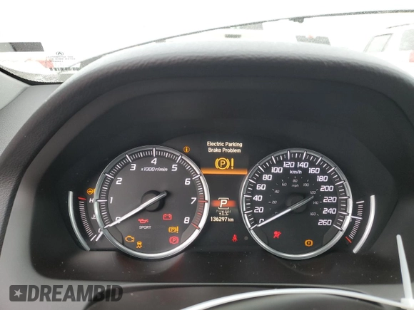 2017 Acura TLX V6 w/Technology Pkg with VIN 19UUB3F50HA800594, listed as a Copart auction lot 80662914 with 136,297 mi miles and Salvage Title. Bid and sale history available at carsss.com. Image 9.