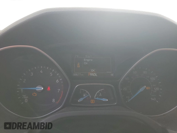 2017 Ford Focus SE with VIN 1FADP3F23HL346695, listed as a Copart auction lot 81313874 with 89,577 mi miles and Salvage title. Bid and sale history available at DreamBid. Image 9.
